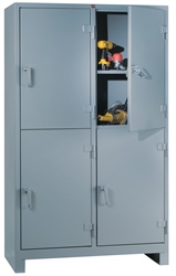 1120-4D Heavy Duty Storage Cabinet 4-Door | Lyon Shelving and Workspace Products from Steel Shelving USA