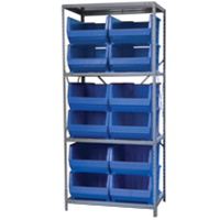 Steel Shelving with Super-Size AkroBins