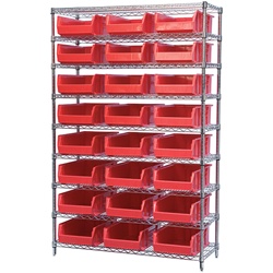 Wire Shelving with Super-Size AkroBins