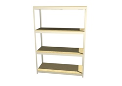 B7218DR47 Boltless Shelving 72"Wx18"Dx7'High with 4 Levels | Western Pacific Boltless Shelves from Steel Shelving USA
