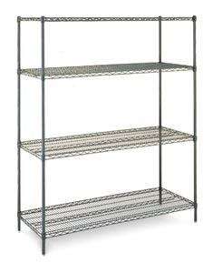 Olympic Green Epoxy Wire Shelving