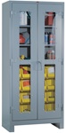 1123V Heavy Duty Clear View Cabinet with Bins | Lyon Shelving and Workspace Products from Steel Shelving USA