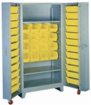 1126 Deep Door Cabinet with Tilt-Bins | Lyon Shelving and Workspace Products from Steel Shelving USA
