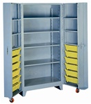 1127 Deep Door Cabinet with Tilt-Bins | Lyon Shelving and Workspace Products from Steel Shelving USA