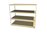 B6048DR47 Boltless Shelving 60"Wx48"Dx7'High with 4 Levels | Western Pacific Boltless Shelves from Steel Shelving USA