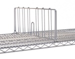 JDD18C 8" High Wire Shelf Divider 18"Deep | Olympic Wire Shelving from Steel Shelving USA