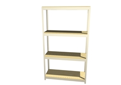 T4824DR47 Boltless Shelving 48"Wx24"Dx7'High with 4 Levels on Closeout